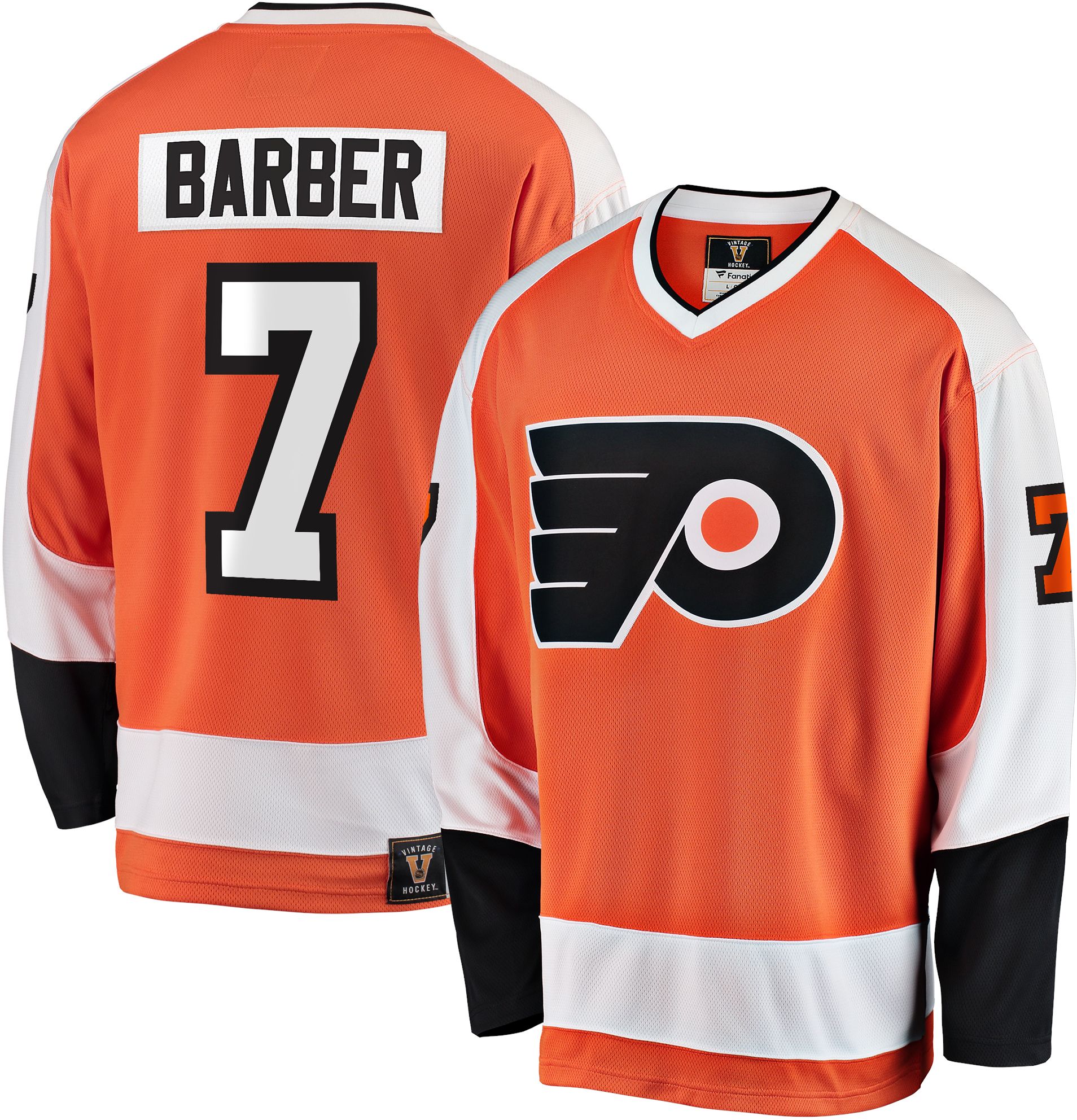 Philadelphia Flyers No7 Bill Barber Orange Home Womens Jersey