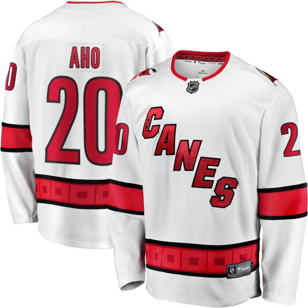 NHL Carolina Hurricanes Sebastian Aho #20 Breakaway Away Replica Jersey