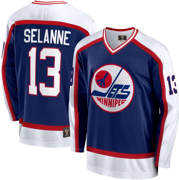 VINTAGE AUTHENTIC TEEMU SELANNE WINNIPEG JETS JERSEY XL HOCKEY 26x28.5 CCM  KOHO