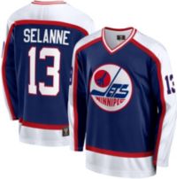 Any Name Number Winnipeg Jets Retro Custom Hockey Jersey Selanne Blue