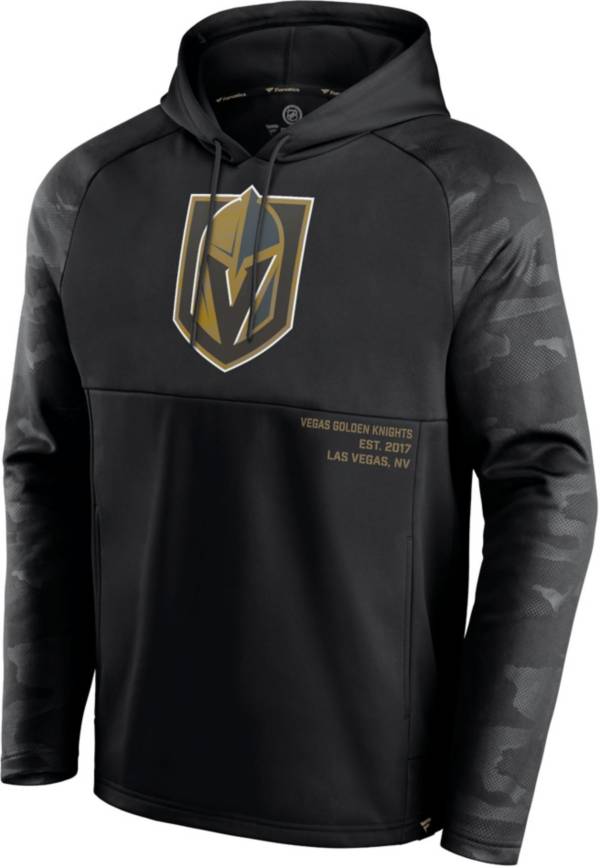 NHL Vegas Golden Knights Shade Defender Black Pullover Hoodie