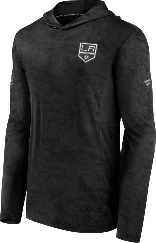 NHL Los Angeles Kings Rink Authentic Pro Black Pullover Lightweight Hoodie product image