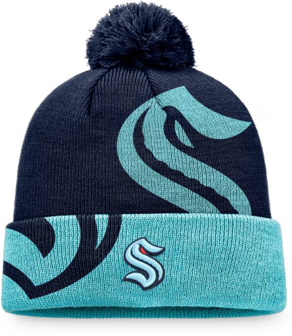 NHL Seattle Kraken Block Party Cuffed Pom Knit Beanie