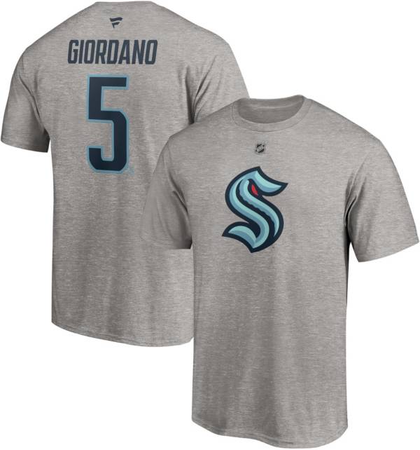 NHL Seattle Kraken Mark Giordano #5 Grey Player T-Shirt product image