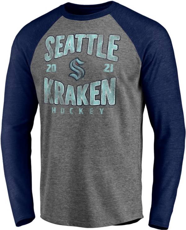 NHL Seattle Kraken Vintage Raglan Grey T-Shirt product image