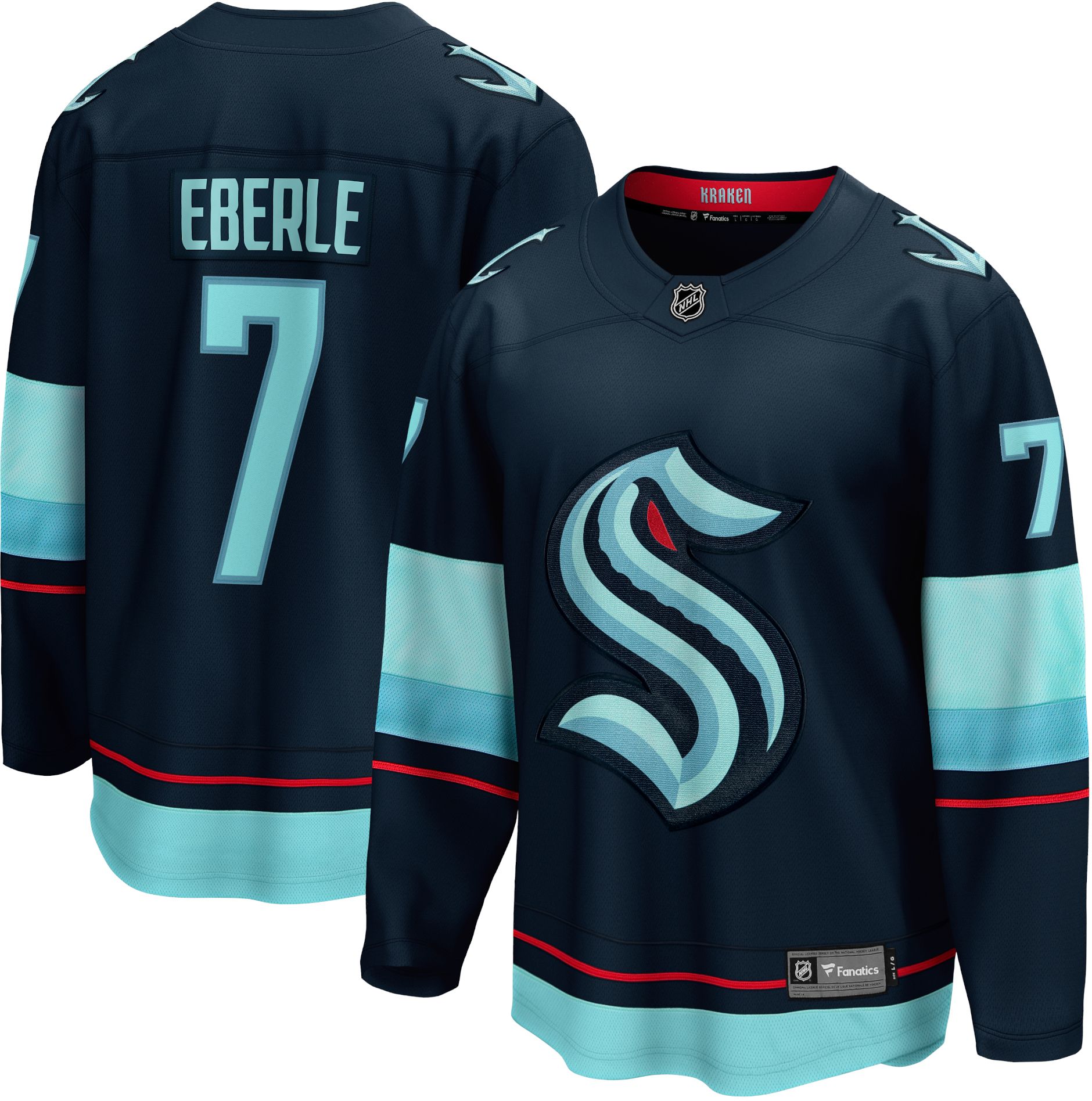 NHL Adult Seattle Kraken Jordan Eberle #7 Breakaway Home Replica Jersey product image