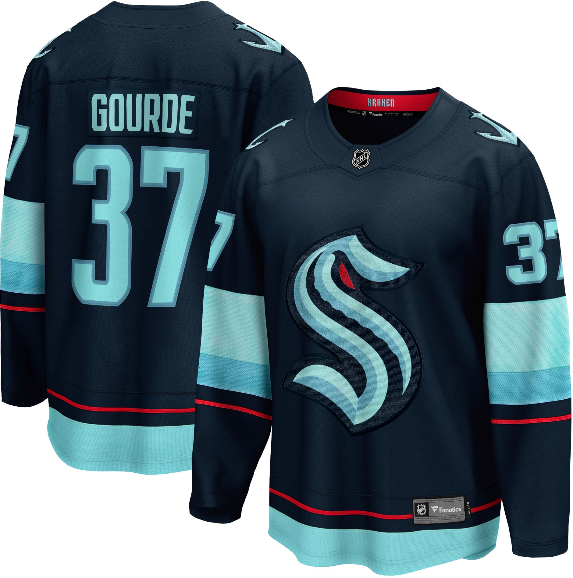 NHL Seattle Kraken Yanni Gourde #37 Breakaway Home Replica Jersey product image
