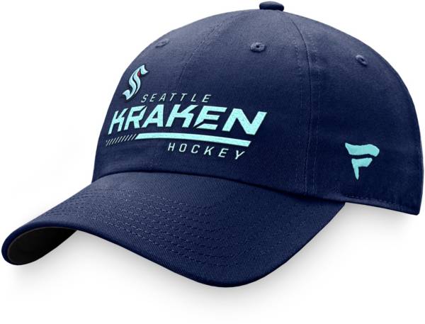 NHL Seattle Kraken Authentic Pro Locker Room Navy Adjustable Hat