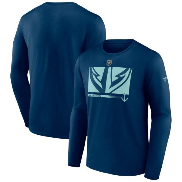 NHL Seattle Kraken Secondary Authentic Pro Navy T-Shirt product image