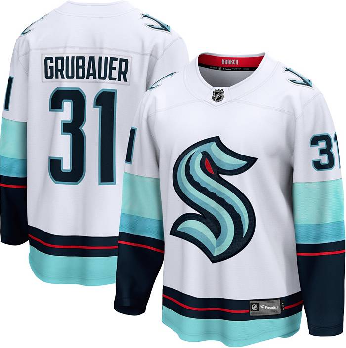 #31 Grubauer - Seattle Kraken Authentic Adidas Away Player Jersey - 42