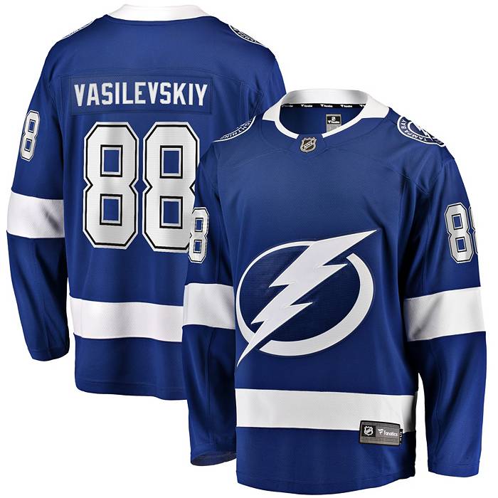 Men's Reebok Tampa Bay Lightning #88 Andrei Vasilevskiy Royal Blue