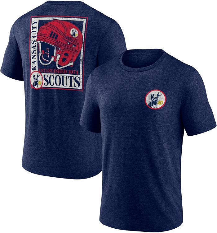 NHL Kansas City Scouts Vintage Navy Tri-Blend T-Shirt