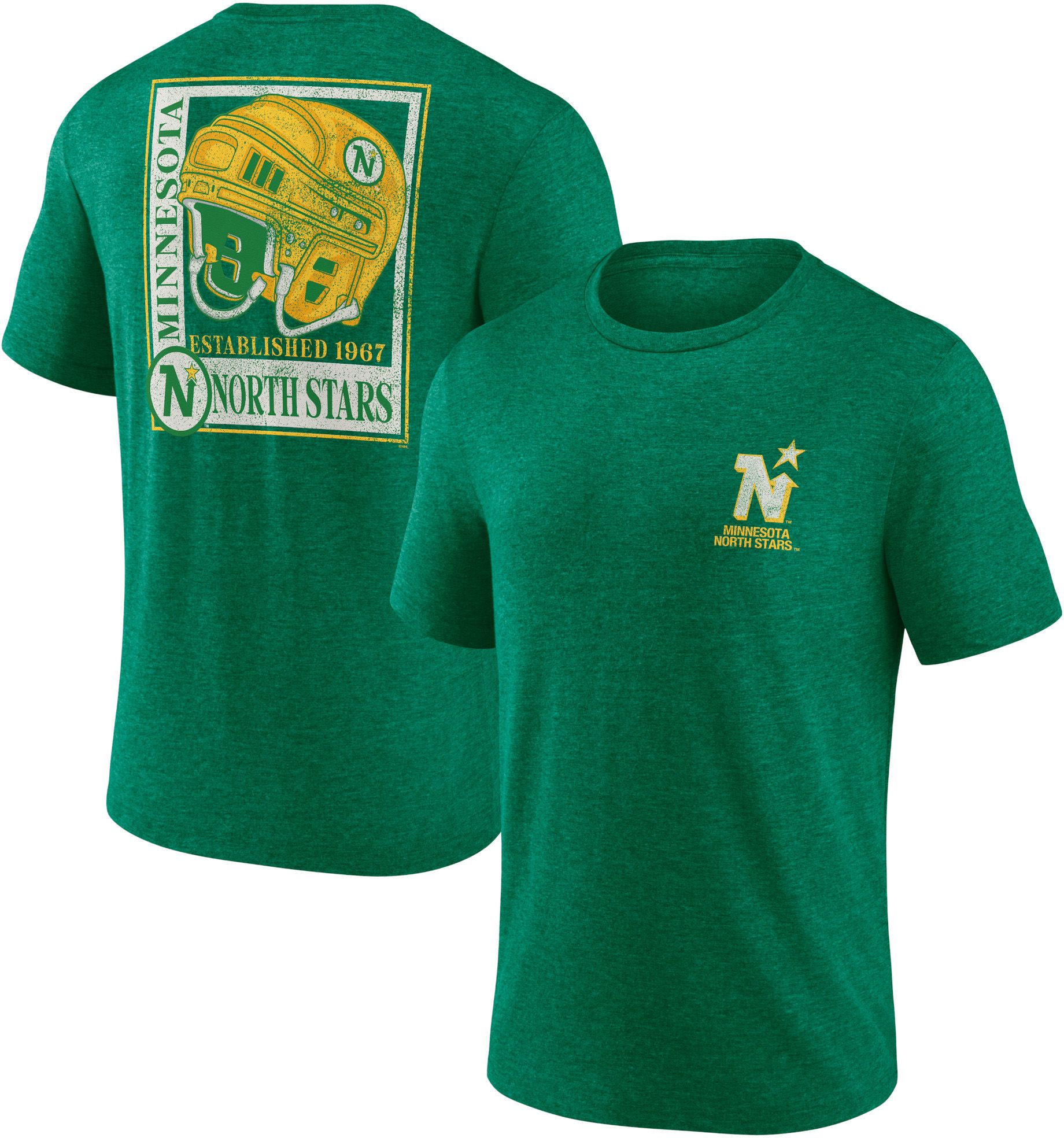 NHL Adult Minnesota North Stars Vintage Kelly Green Tri-Blend T-Shirt product image