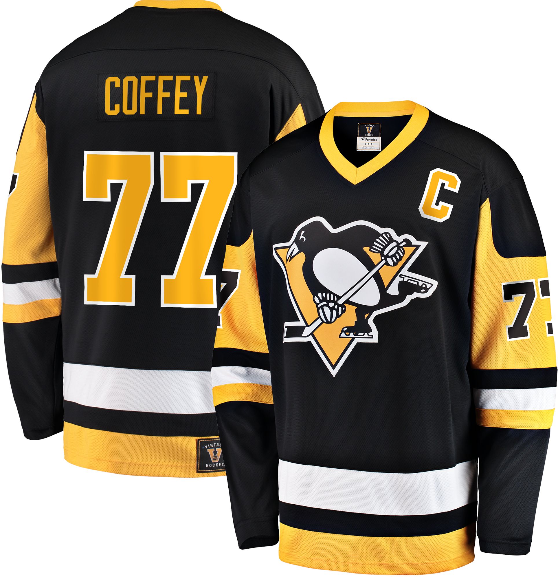 Adidas Pittsburgh Penguins No77 Paul Coffey Black 1917-2017 100th Anniversary Stitched NHL Jersey