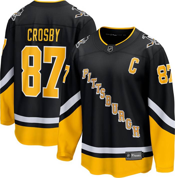 Fanatics Men's Sidney Crosby Black Pittsburgh Penguins Breakaway Player Jersey - Black