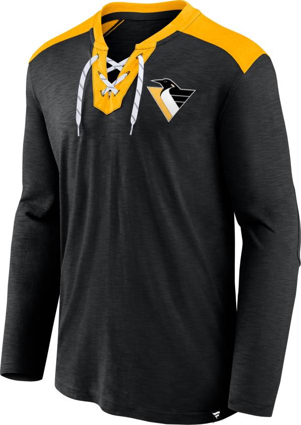 NHL Pittsburgh Penguins '22-'23 Special Edition Slub Black Lace-Up T-Shirt product image