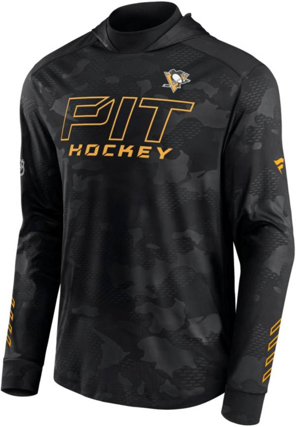 NHL Pittsburgh Penguins Authentic Pro Black Pullover Hoodie