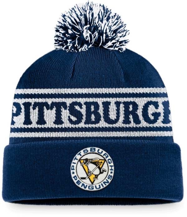 NHL Pittsburgh Penguins Vintage Sports Resort Pom Knit Beanie