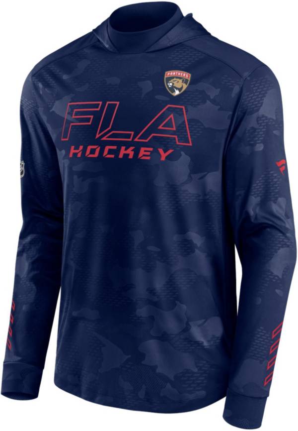 NHL Florida Panthers Authentic Pro Navy Pullover Hoodie