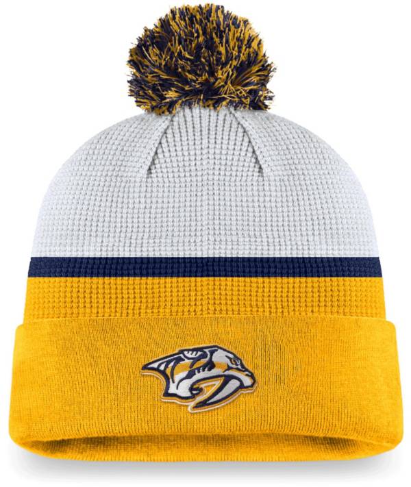 NHL Nashville Predators Authentic Pro Jersey Pom Knit Beanie