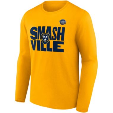sorry, NHL '21-'22 Stadium Series Nashville Predators Authentic Pro Locker Room Gold T-Shirt is currently out of stock
