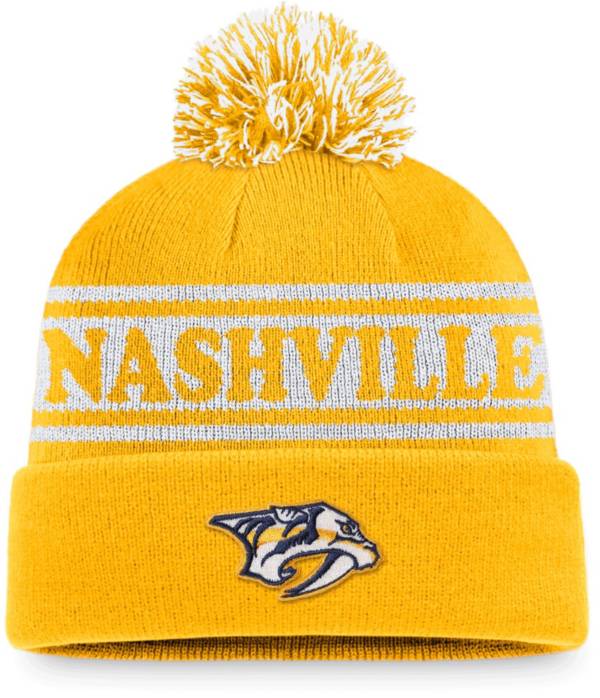 NHL Nashville Predators Vintage Sports Resort Pom Knit Beanie