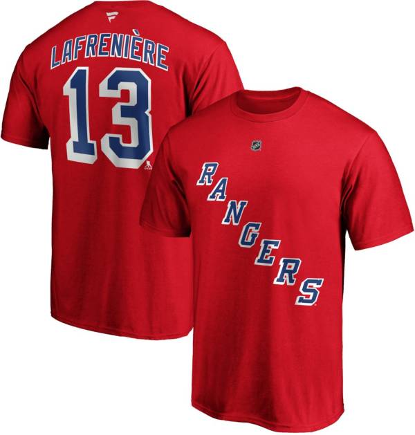 Alexis lafreniere hot sale rangers shirt