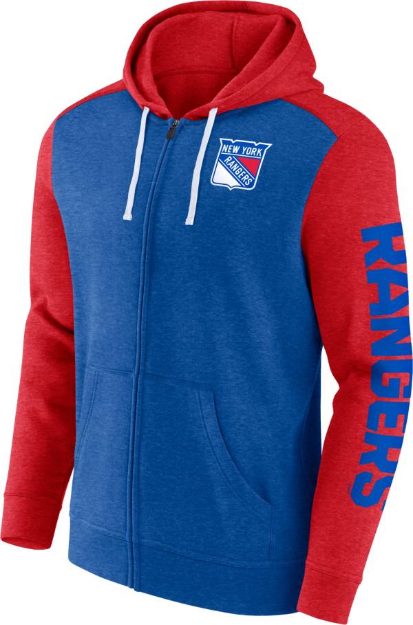 Ny rangers zip up hot sale hoodie