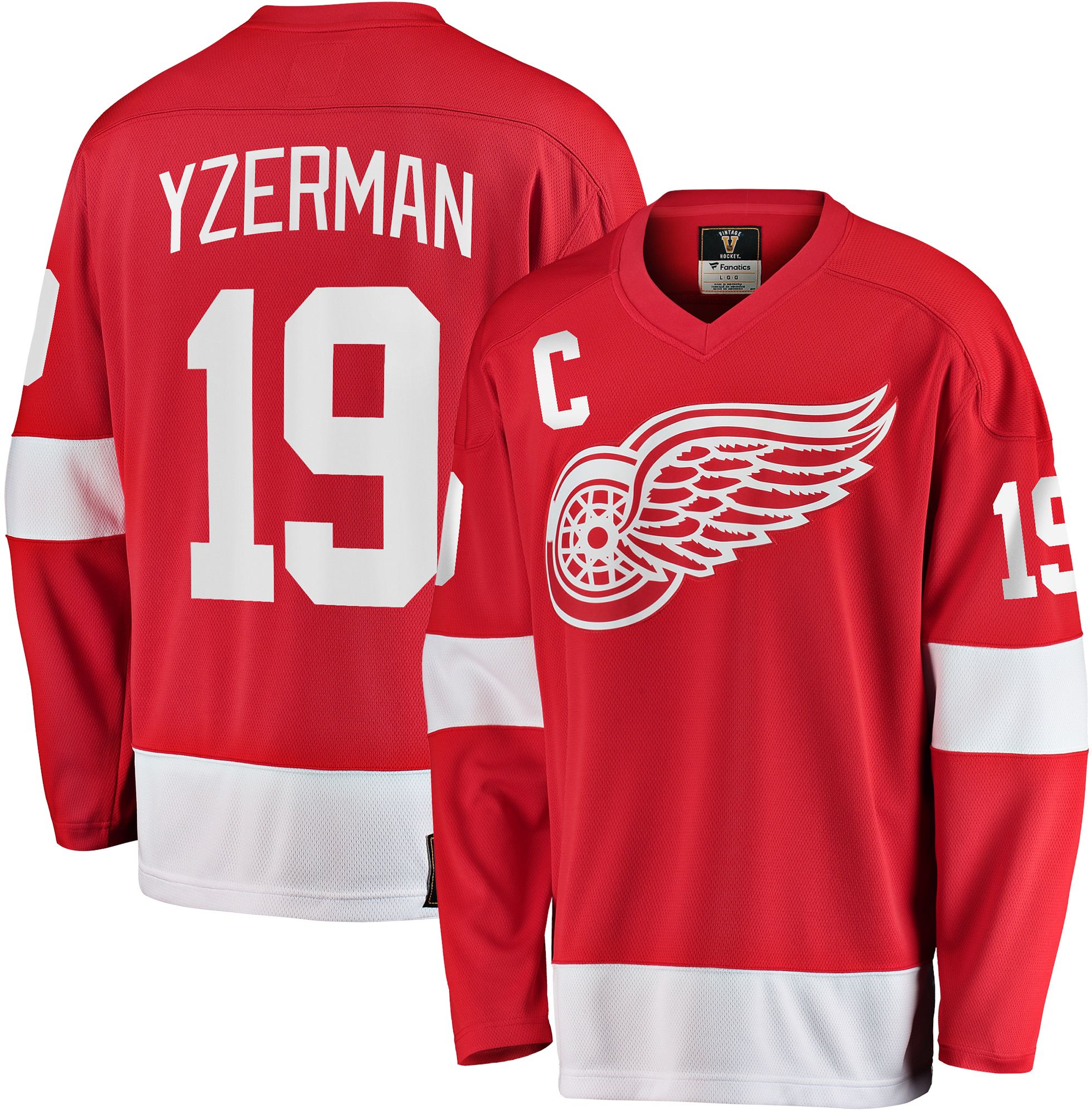 steve yzerman throwback jersey