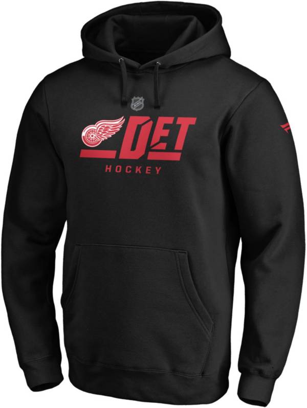 NHL Detroit Red Wings Authentic Pro Black Pullover Hoodie product image