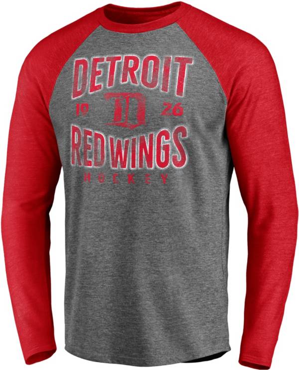 NHL Detroit Red Wings Vintage Raglan Grey T-Shirt product image
