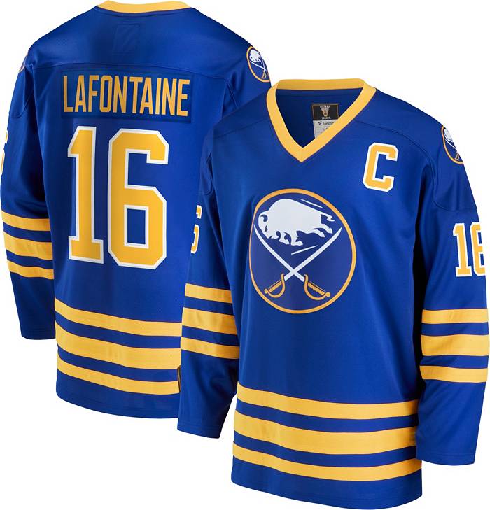 Fanatics NHL Buffalo Sabres Pat Lafontaine #16 Breakaway Vintage Replica Jersey, Men's, Medium, Blue