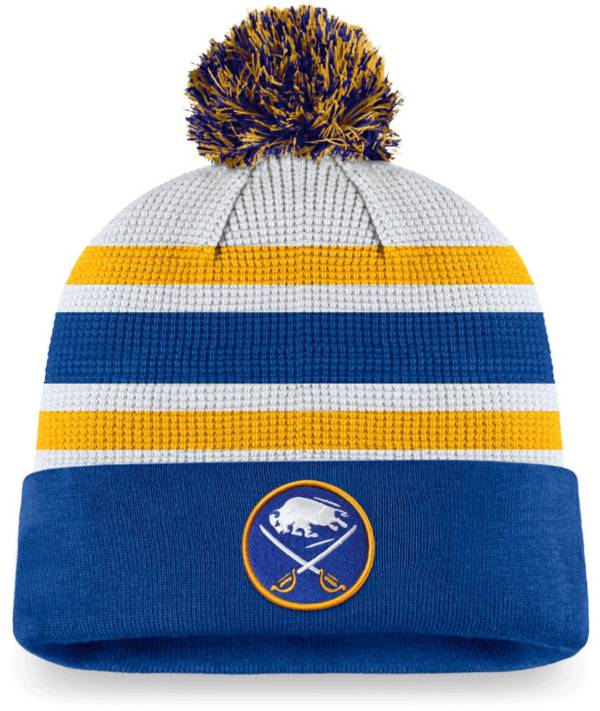 NHL Buffalo Sabres Authentic Pro Jersey Pom Knit Beanie