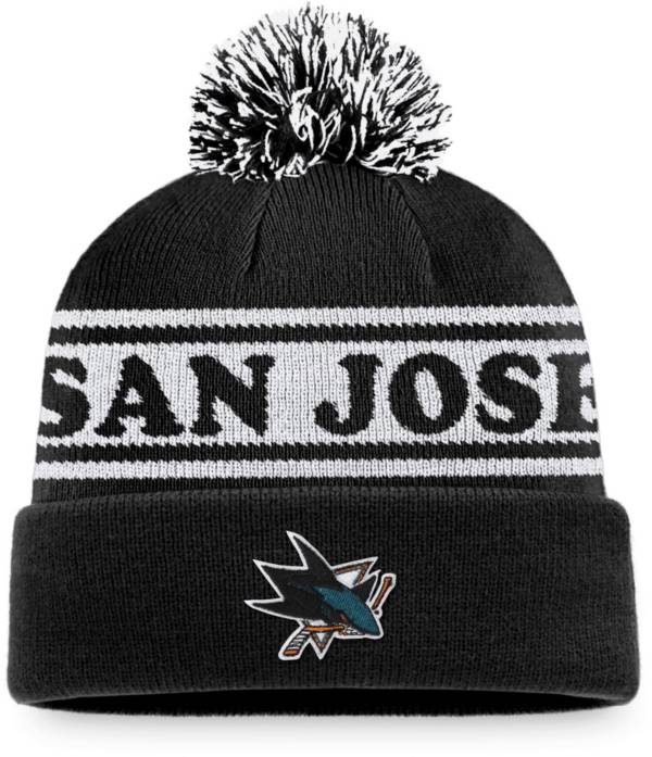 NHL San Jose Sharks Vintage Sports Resort Pom Knit Beanie