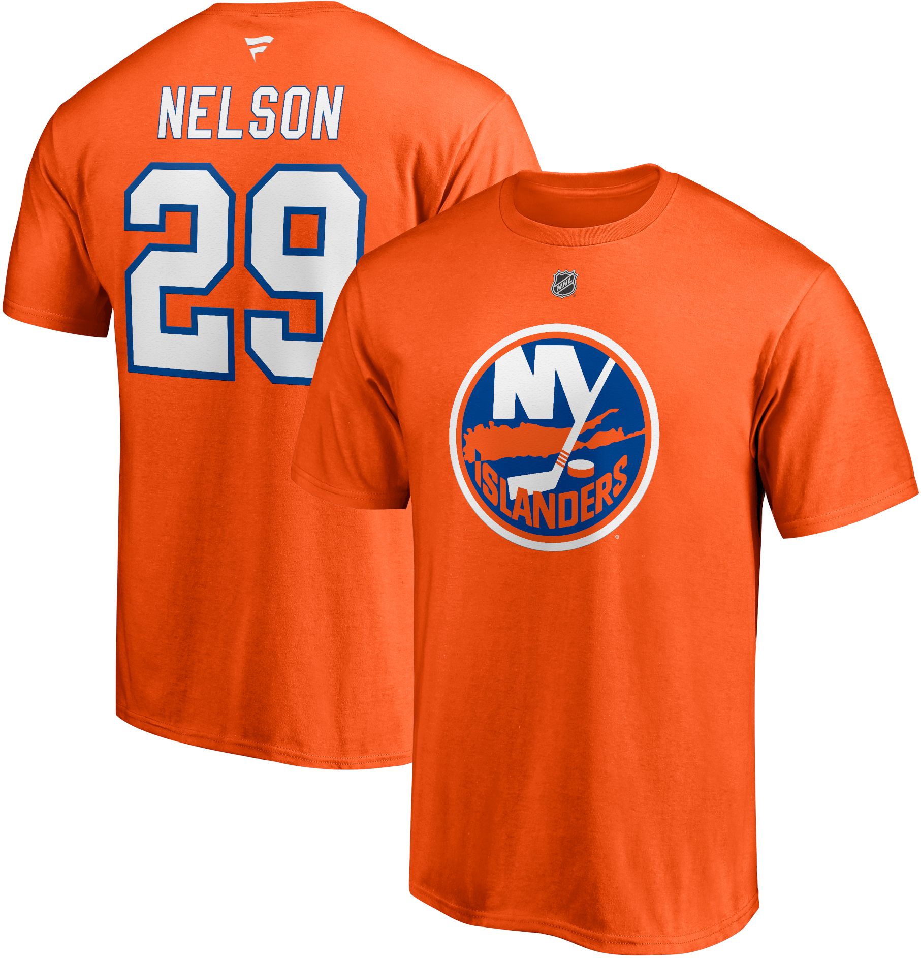 NHL Adult New York Islanders Brock Nelson #29 Orange Player T-Shirt product image