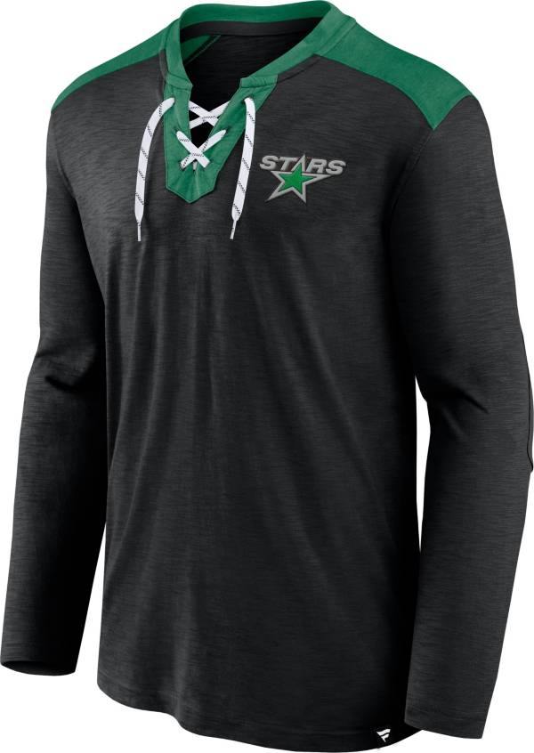 NHL Dallas Stars '22-'23 Special Edition Slub Black Lace-Up T-Shirt product image