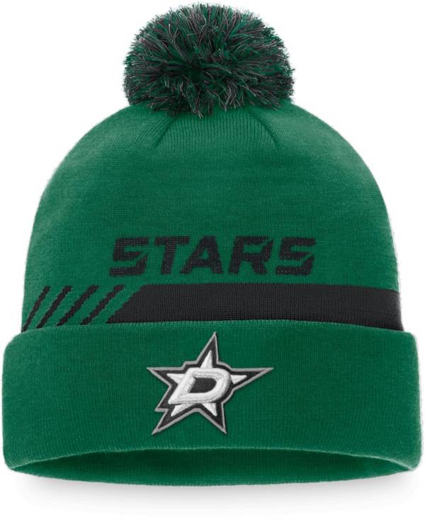 NHL Dallas Stars Authentic Pro Locker Room Pom Knit Beanie