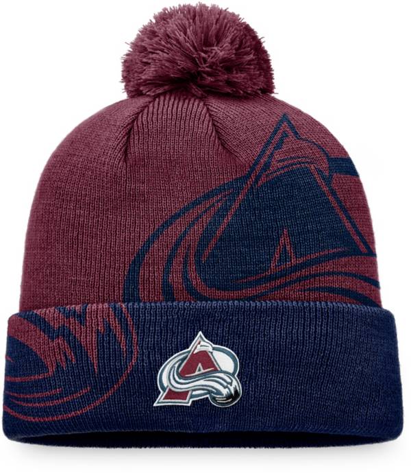 NHL Colorado Avalanche Block Party Cuffed Pom Knit Beanie