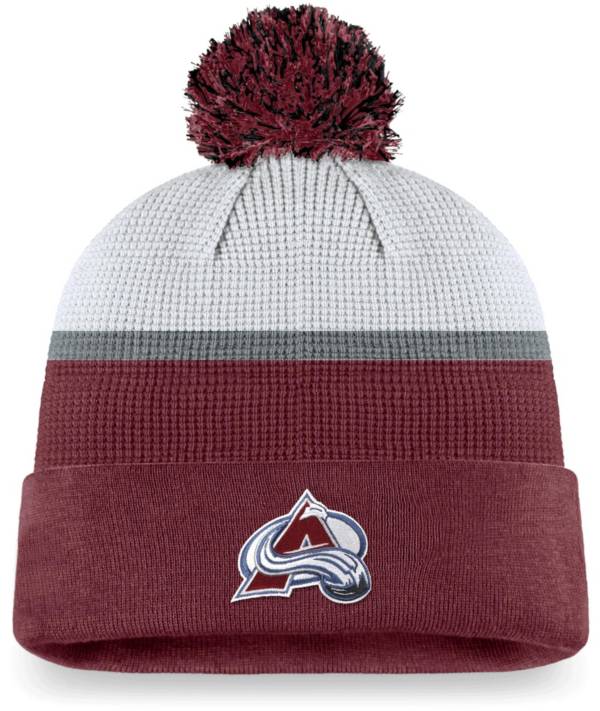 NHL Colorado Avalanche Authentic Pro Jersey Pom Knit Beanie