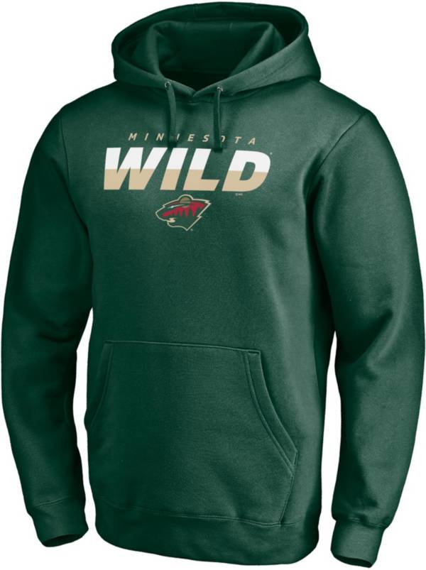 NHL Minnesota Wild Block Party Elevate Play Green Pullover Hoodie