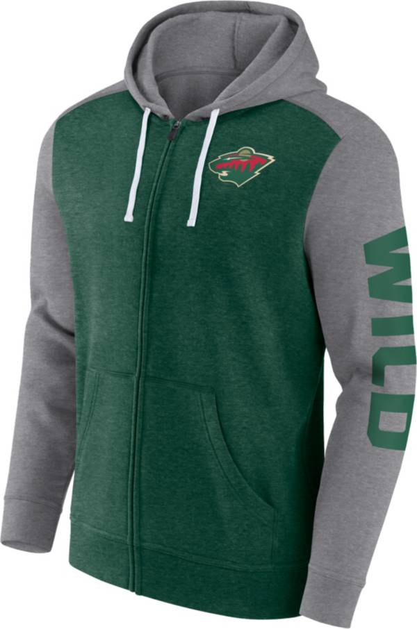 NHL Minnesota Wild Cotton Green Full-Zip Hoodie product image