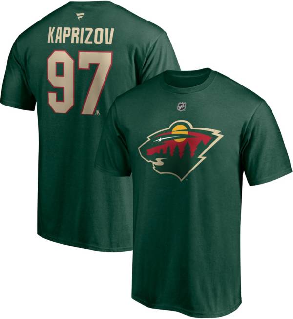 NHL Men's Minnesota Wild Kirill Kaprizov #97 Green Player T-Shirt product image