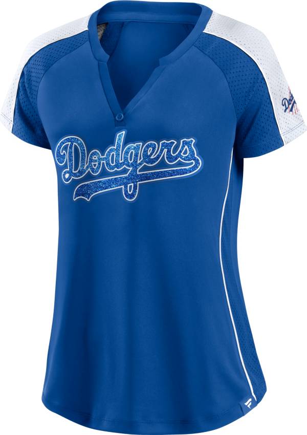 MLB Women's Los Angeles Dodgers Royal Placket T-Shirt product image