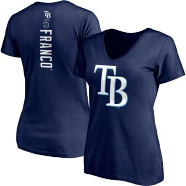 sorry, Fanatics Women's Tampa Bay Rays Wander Franco #5 Navy V-Neck T-Shirt is currently out of stock