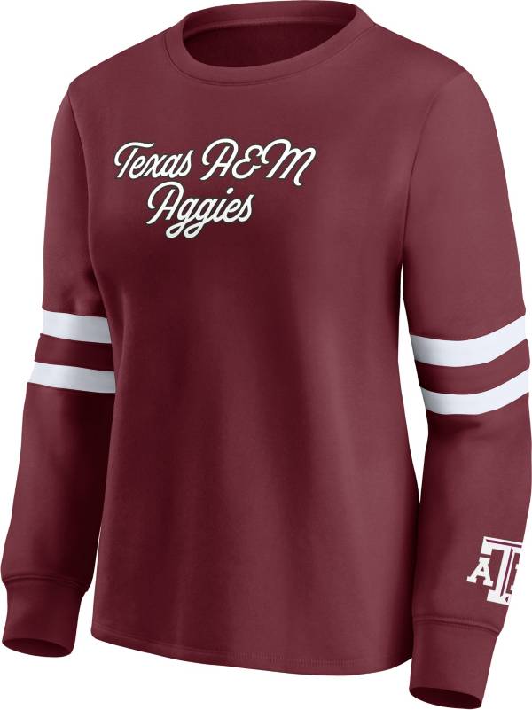 NCAA Women's Texas A&M Aggies Maroon Crew Pullover Sweatshirt product image
