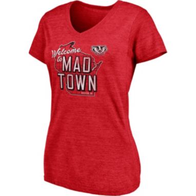 sorry, NCAA Women's Wisconsin Badgers Red V-Neck T-Shirt is currently out of stock