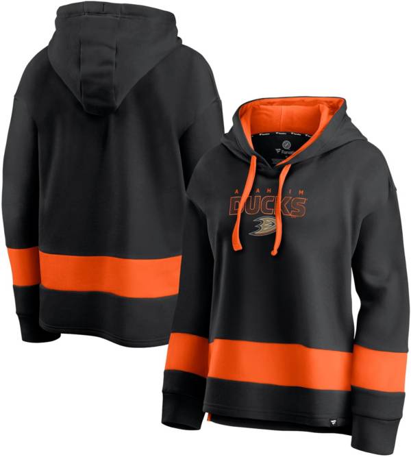 NHL Women's Anaheim Ducks Block Party Black Pullover Hoodie