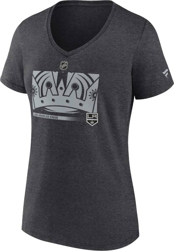 NHL Women's Los Angeles Kings Secondary Authentic Pro Grey V-Neck T-Shirt product image