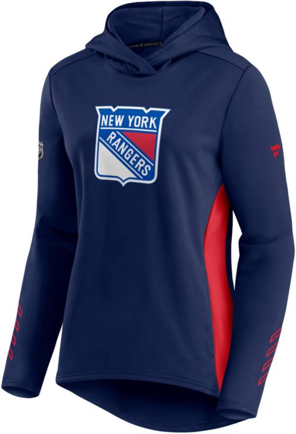 NHL Women's New York Rangers Authentic Pro Locker Room Navy Pullover Hoodie