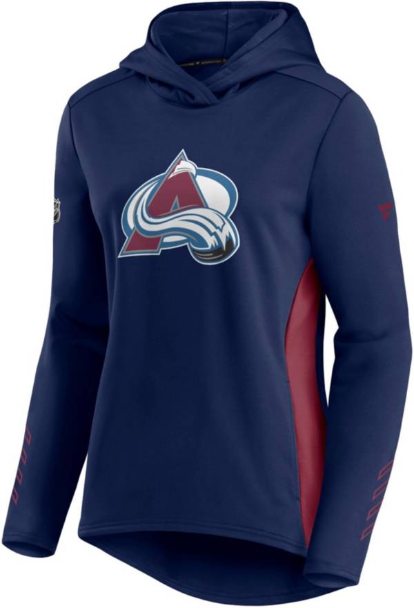 NHL Women's Colorado Avalanche Authentic Pro Locker Room Navy Pullover Hoodie